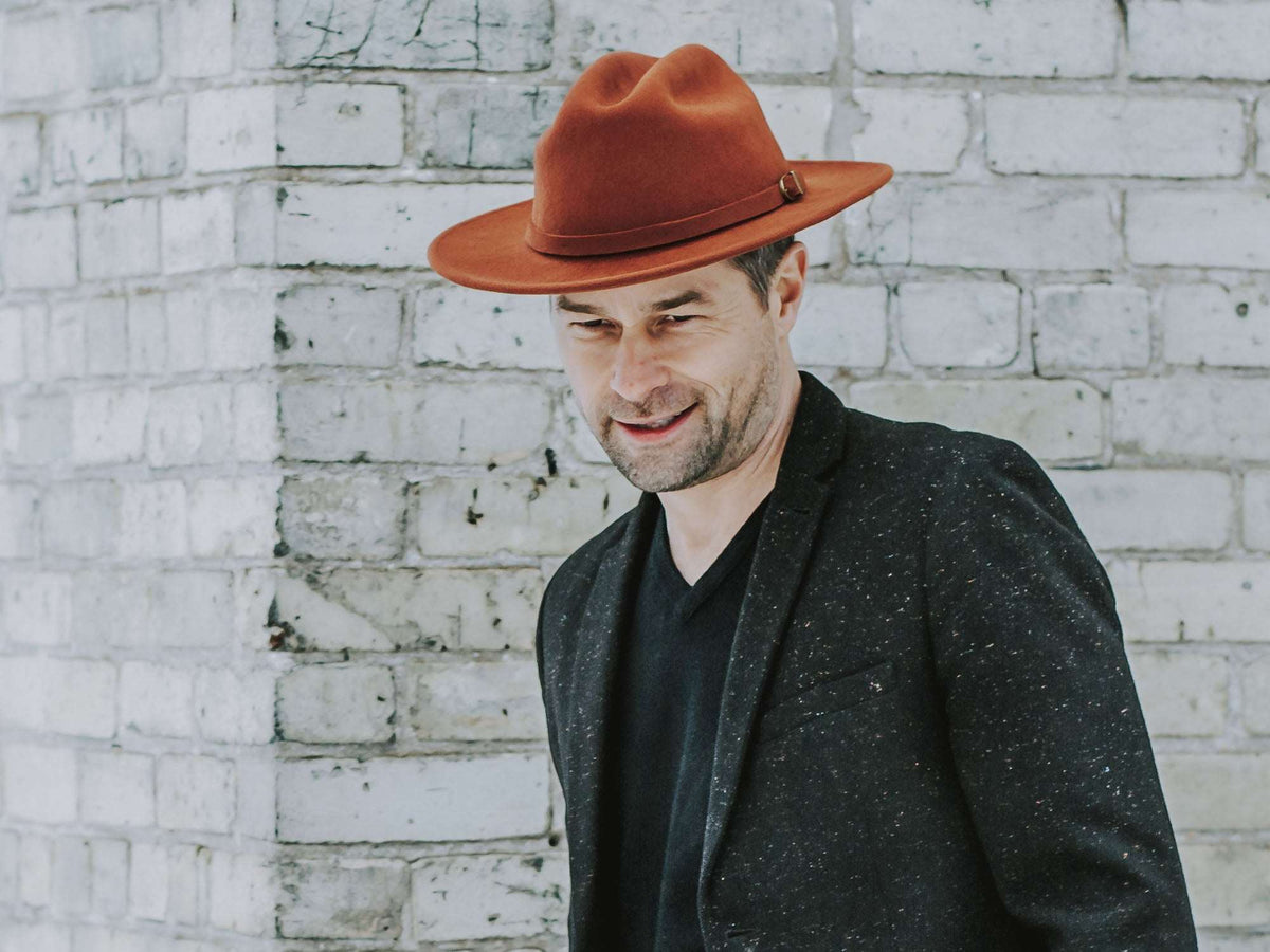 Wool Felt Fedora Hat Classic Houston - Bigalli Hats USA - Flyclothing LLC