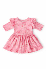 Howdy 3/4 Sleeve Flutter Twirl Bodysuit - Mila & Rose ® - Flyclothing LLC