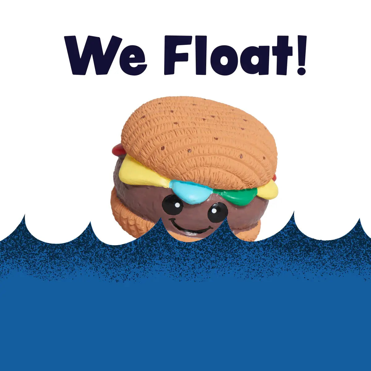 Big Buns Foodies Hamburger Ruff-Tex® Latex Ball Dog Toy - HuggleHounds - Flyclothing LLC