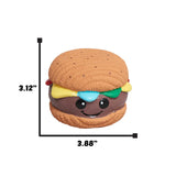 Big Buns Foodies Hamburger Ruff-Tex® Latex Ball Dog Toy - HuggleHounds - Flyclothing LLC