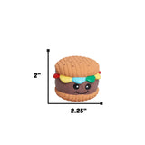 Big Buns Foodies Hamburger Ruff-Tex® Latex Ball Dog Toy - HuggleHounds - Flyclothing LLC