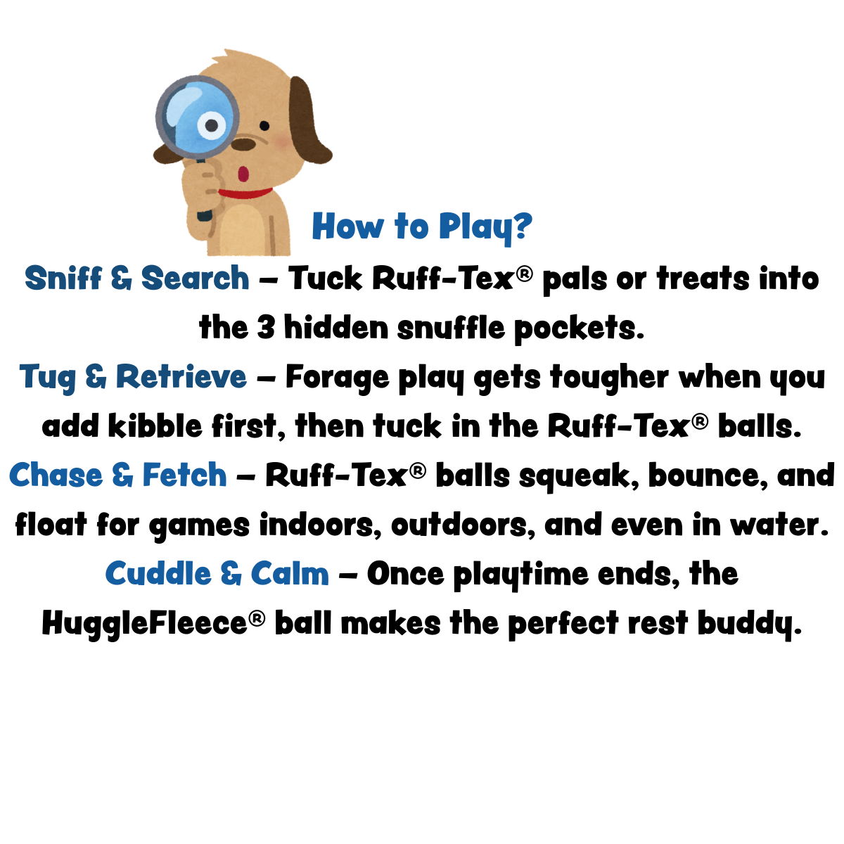 HuggleSnuffles™ SnuffleSphere™ Puzzle Ball - HuggleHounds - Flyclothing LLC