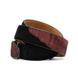 Hugo Belt Wine / Black - Marco Di Milano - Flyclothing LLC