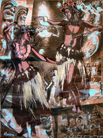 Black Market Art Company Hula Girls Print