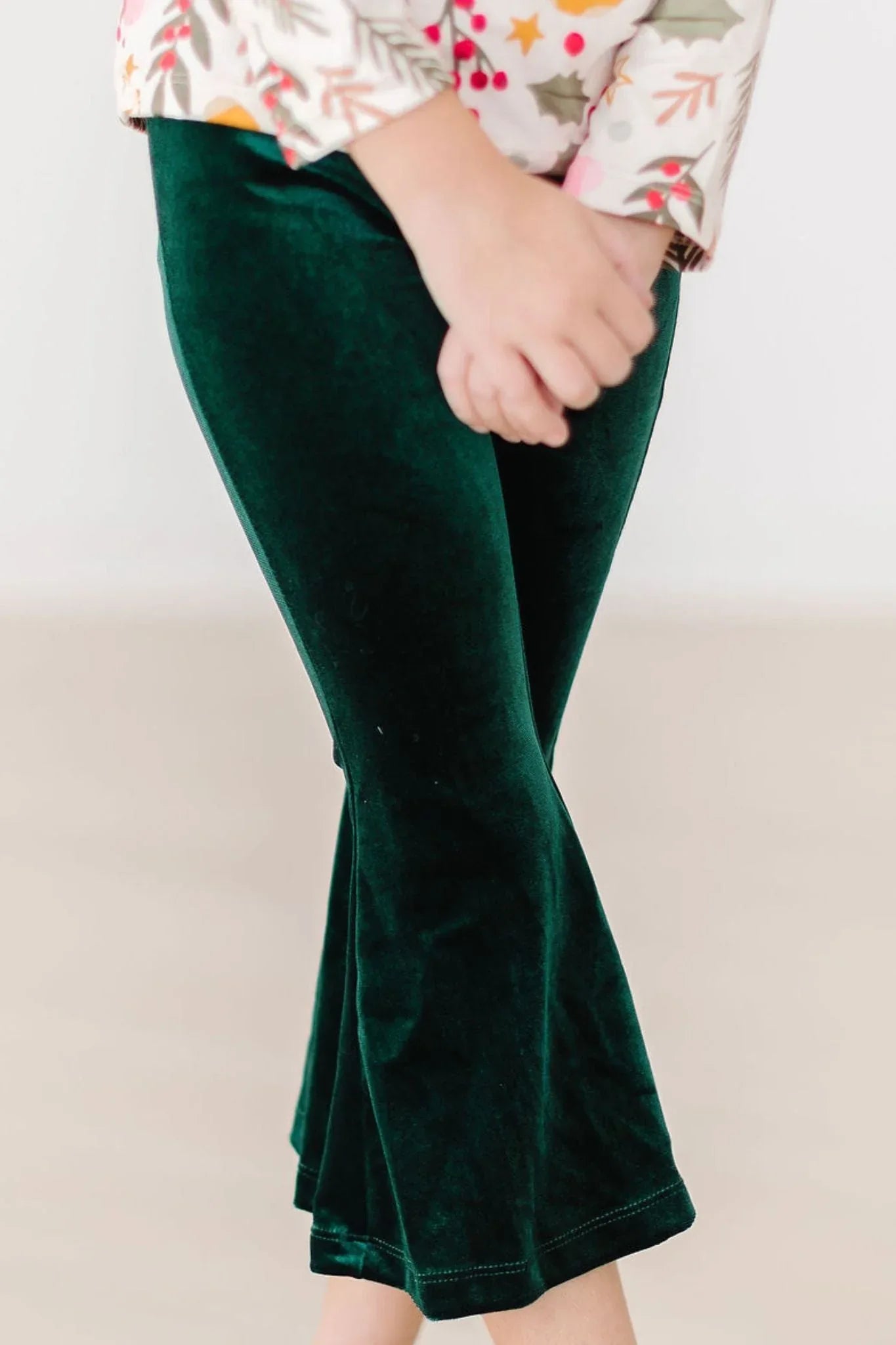 Hunter Green Velvet Bells - Mila & Rose ® - Flyclothing LLC