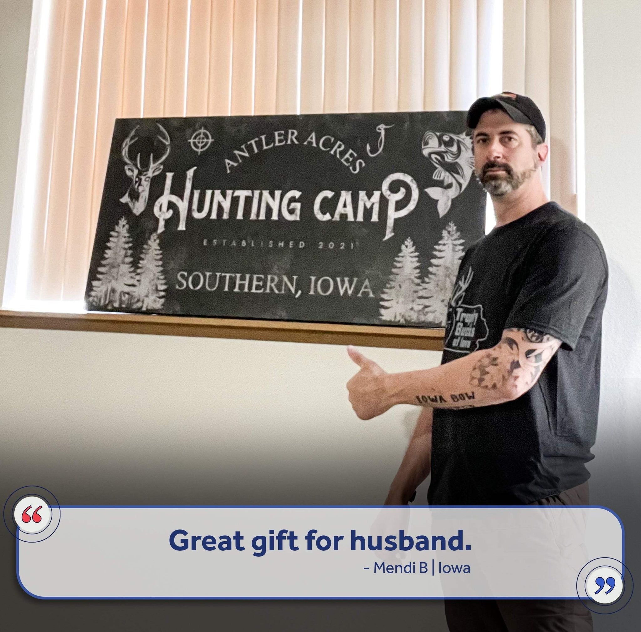 Fishing And Hunting Sign III - Tailored Canvases - Flyclothing LLC