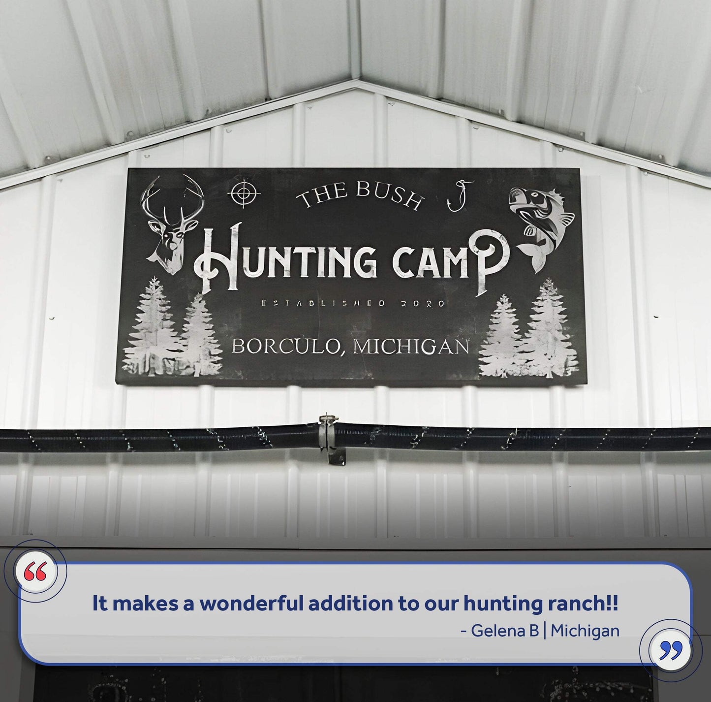 Fishing And Hunting Sign III - Tailored Canvases - Flyclothing LLC