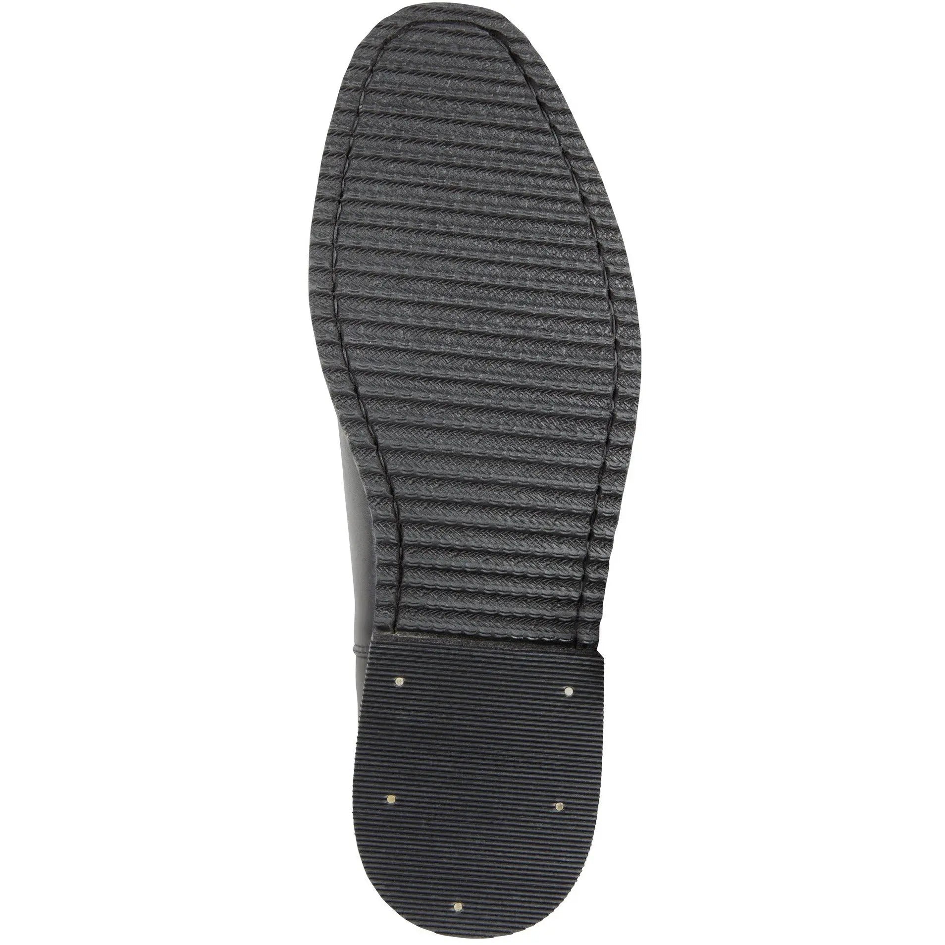 Huntley Equestrian Adult Classic Black Leather Zipper Paddock Boot