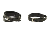 Huntley Equestrian Children's Black Leather Jodhpur Garter Straps - Huntley Equestrian - Flyclothing LLC