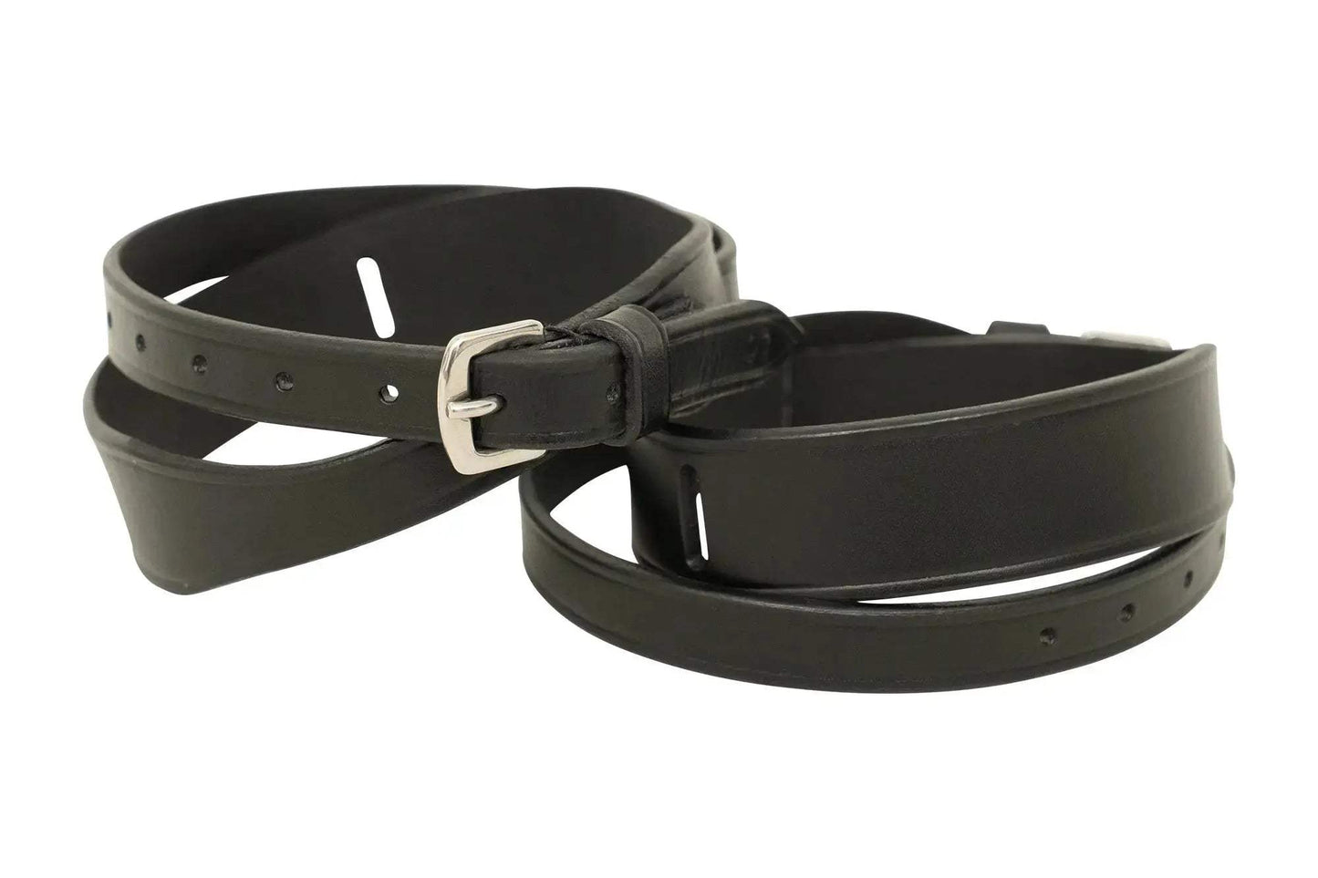 Huntley Equestrian Children's Black Leather Jodhpur Garter Straps - Huntley Equestrian - Flyclothing LLC
