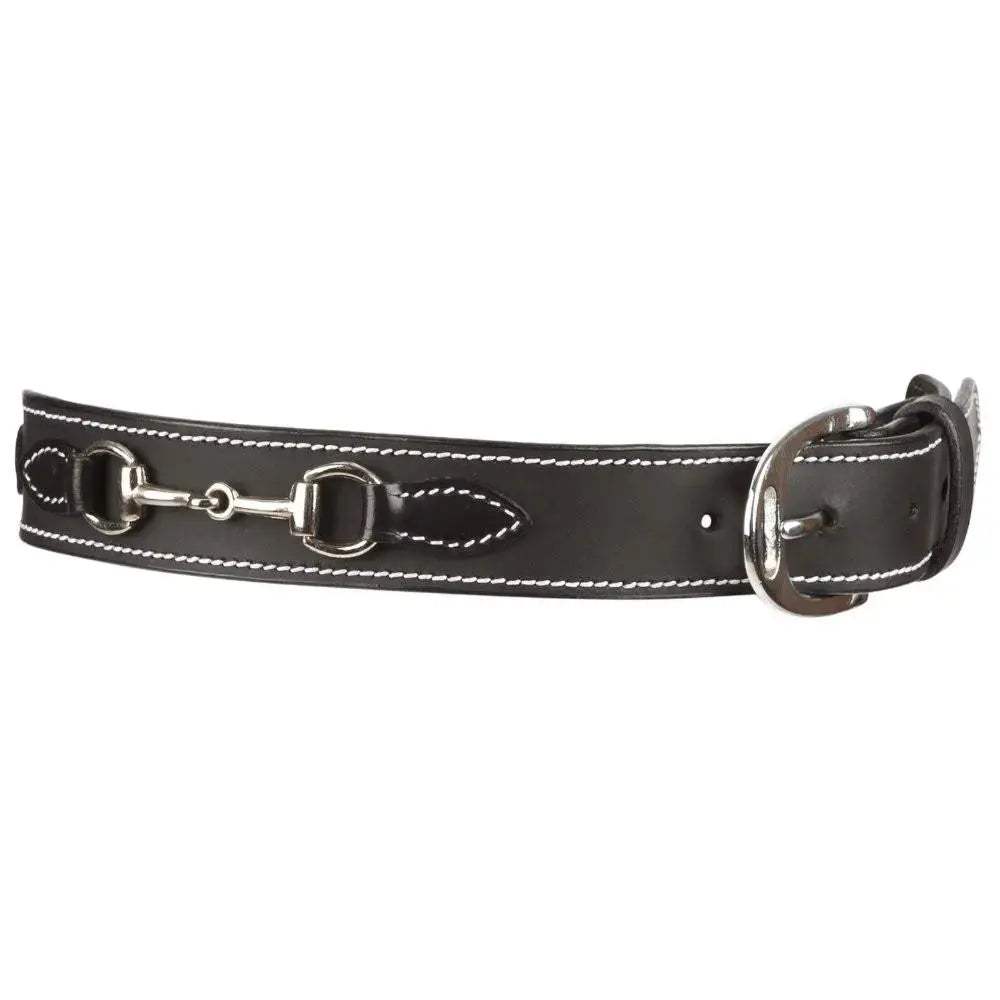 Huntley Equestrian Children's Snaffle Bit Black Leather Belt - Huntley Equestrian - Flyclothing LLC