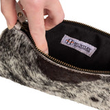 Huntley Equestrian Cowhide Wristlet Handbag Small with Zipper - Huntley Equestrian - Flyclothing LLC