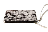 Huntley Equestrian Cowhide Wristlet Handbag Small with Zipper - Huntley Equestrian - Flyclothing LLC