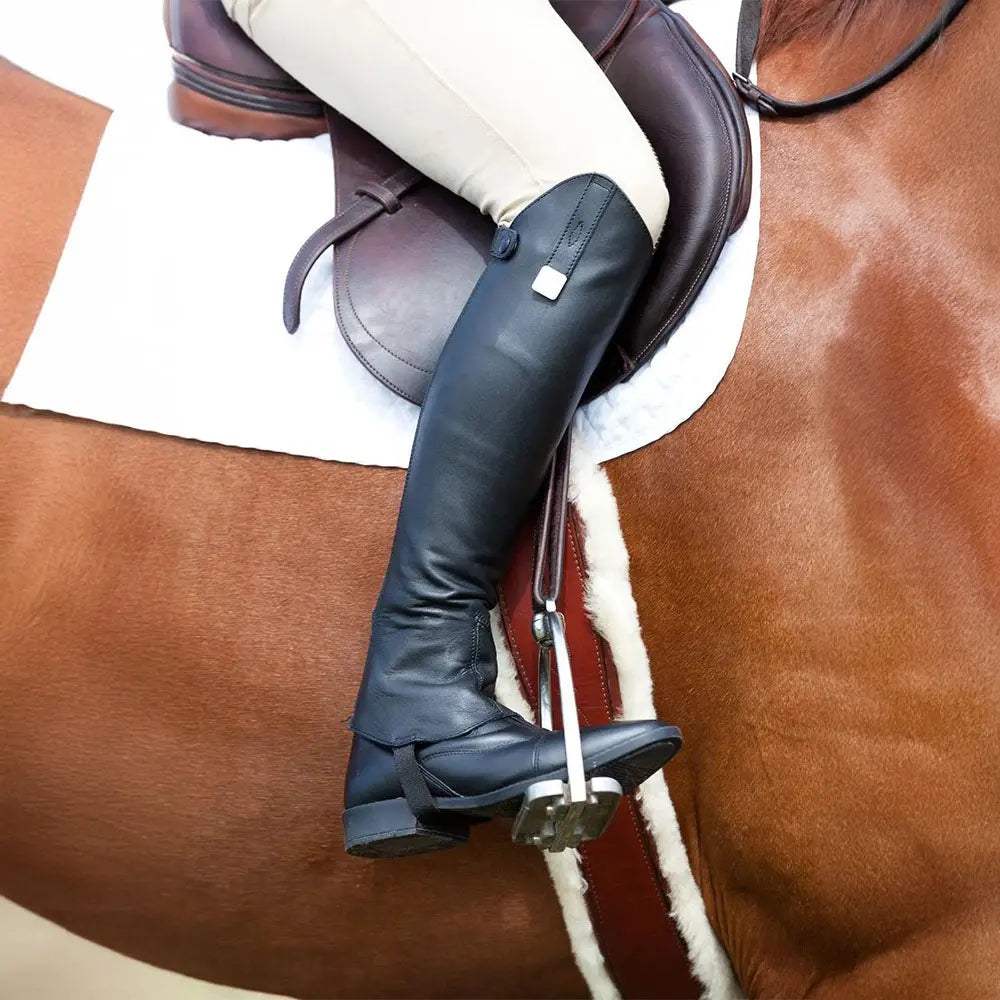 Huntley Equestrian Custom Fit Premium Leather Half Chaps - Huntley Equestrian - Flyclothing LLC
