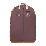 Huntley Equestrian Deluxe Brown Travel Carry On Garment Bag with Accessories Zipper Cover for Travel, Business, Horse Shows - Huntley Equestrian - Flyclothing LLC
