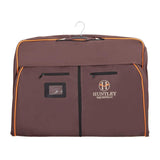 Huntley Equestrian Deluxe Brown Travel Carry On Garment Bag with Accessories Zipper Cover for Travel, Business, Horse Shows - Huntley Equestrian - Flyclothing LLC