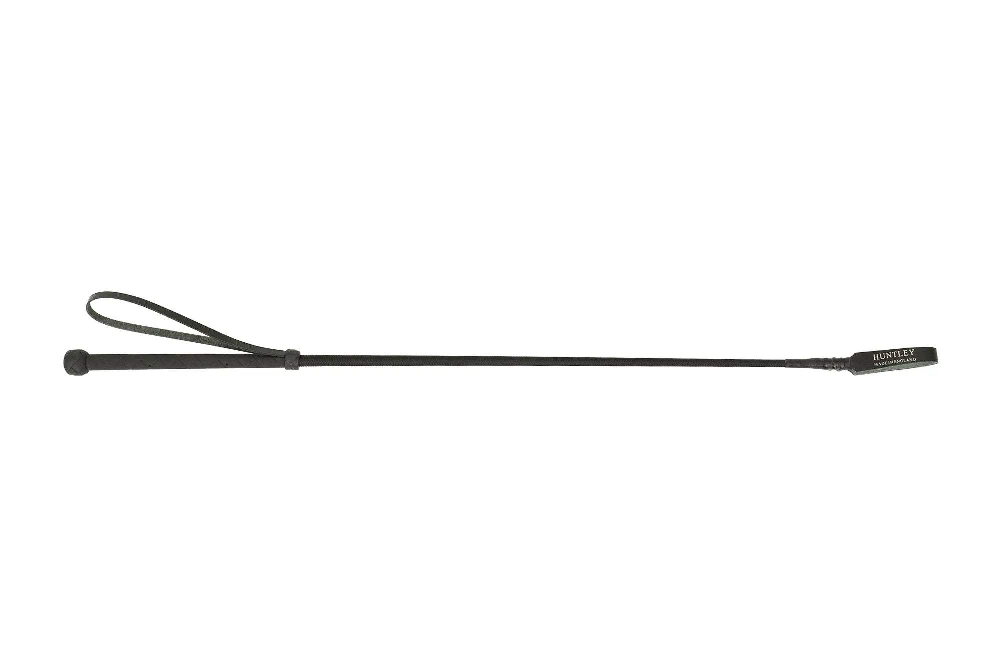 Huntley Equestrian English Riding Crop with Handle, 26" Inches, Black - Huntley Equestrian - Flyclothing LLC