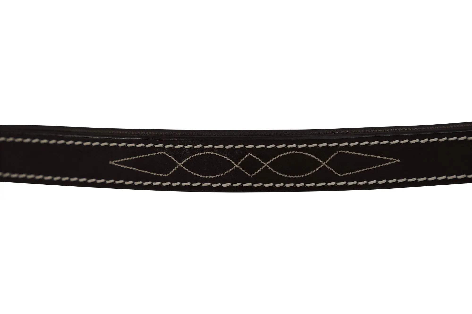 Huntley Equestrian Fancy Stitched Leather Halter Replacement Crown Piece - Huntley Equestrian - Flyclothing LLC