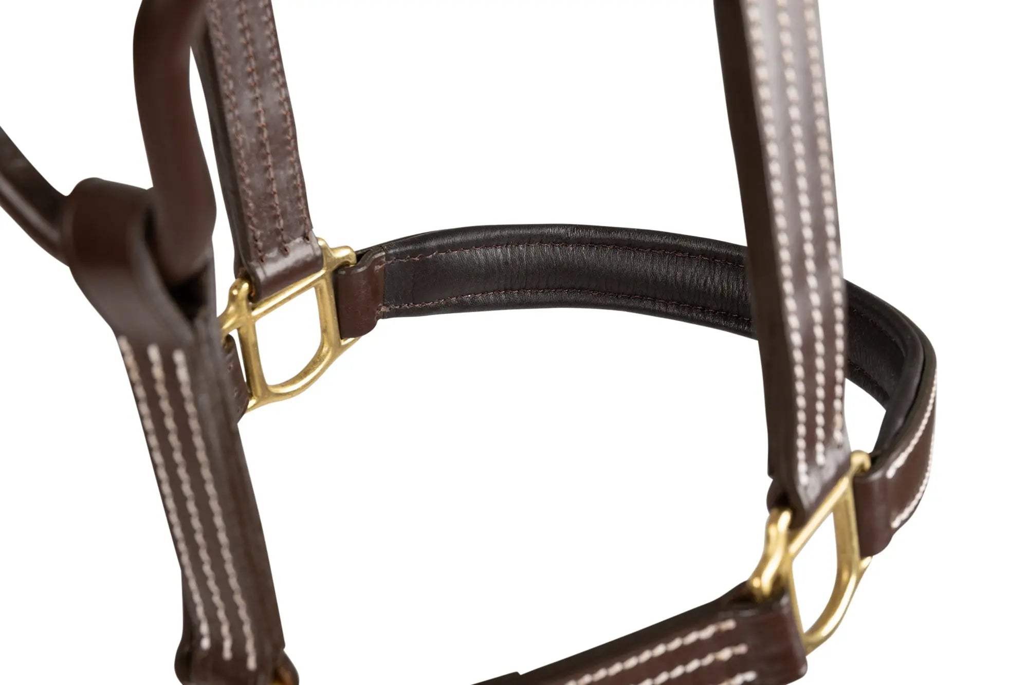 Huntley Equestrian Fancy Stitched Premium Leather Padded Halter - Huntley Equestrian - Flyclothing LLC