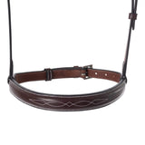 Huntley Equestrian Fancy Stitched Raised Chain Noseband - Huntley Equestrian - Flyclothing LLC
