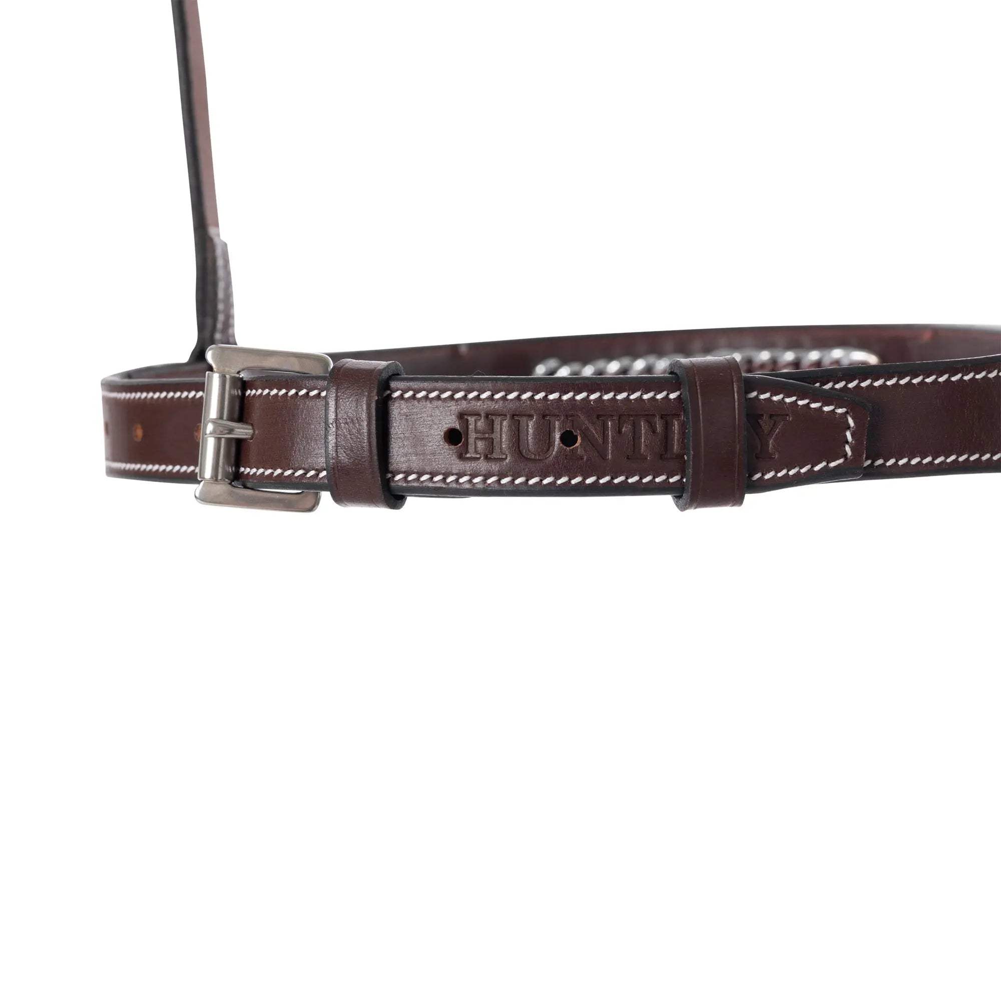 Huntley Equestrian Fancy Stitched Raised Chain Noseband - Huntley Equestrian - Flyclothing LLC