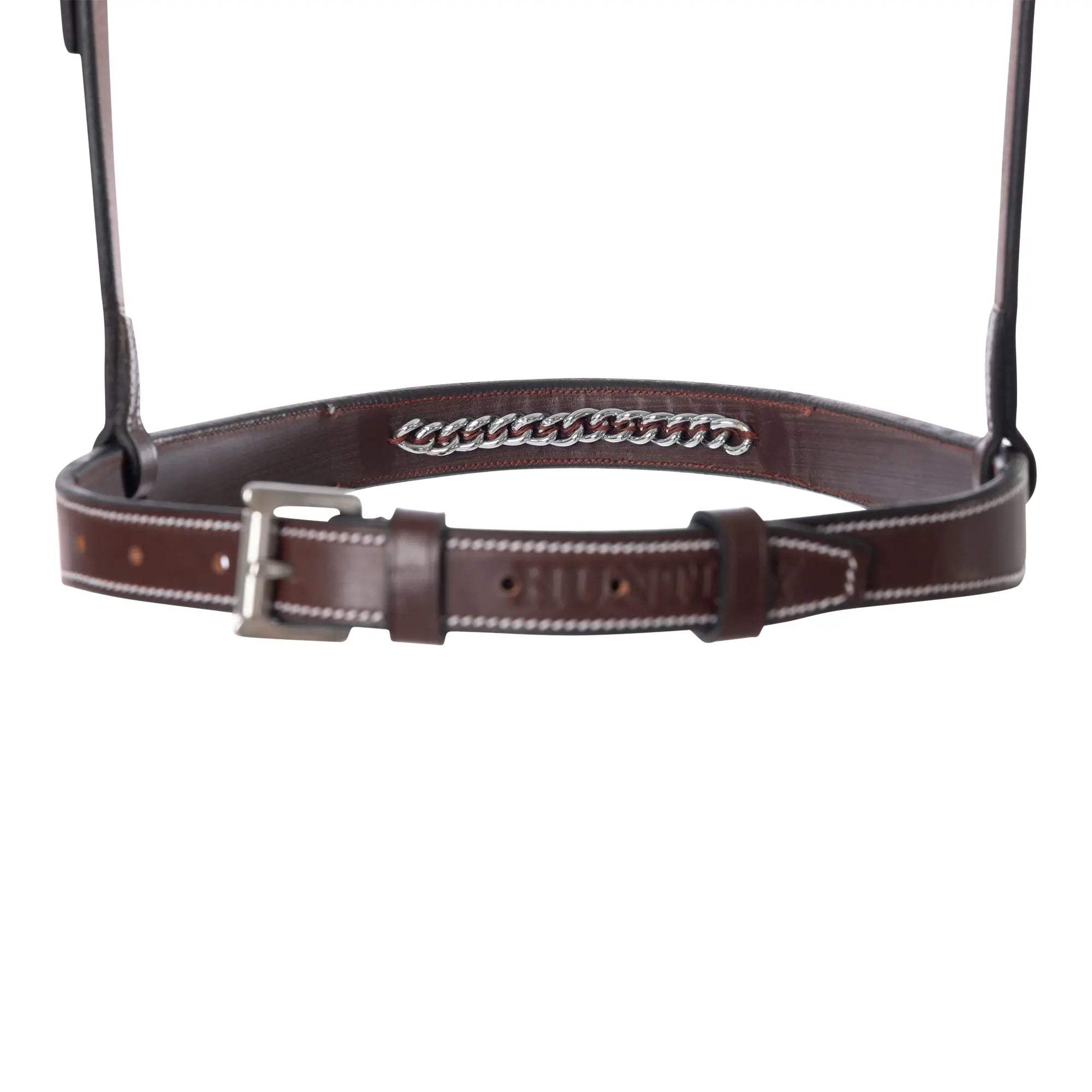 Huntley Equestrian Fancy Stitched Raised Chain Noseband - Huntley Equestrian - Flyclothing LLC