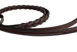 Huntley Equestrian Fancy Stitched Rubber Lined Laced Reins, Size Full - Huntley Equestrian - Flyclothing LLC