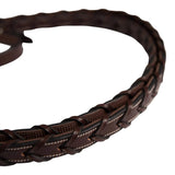 Huntley Equestrian Fancy Stitched Rubber Lined Laced Reins, Size Full - Huntley Equestrian - Flyclothing LLC