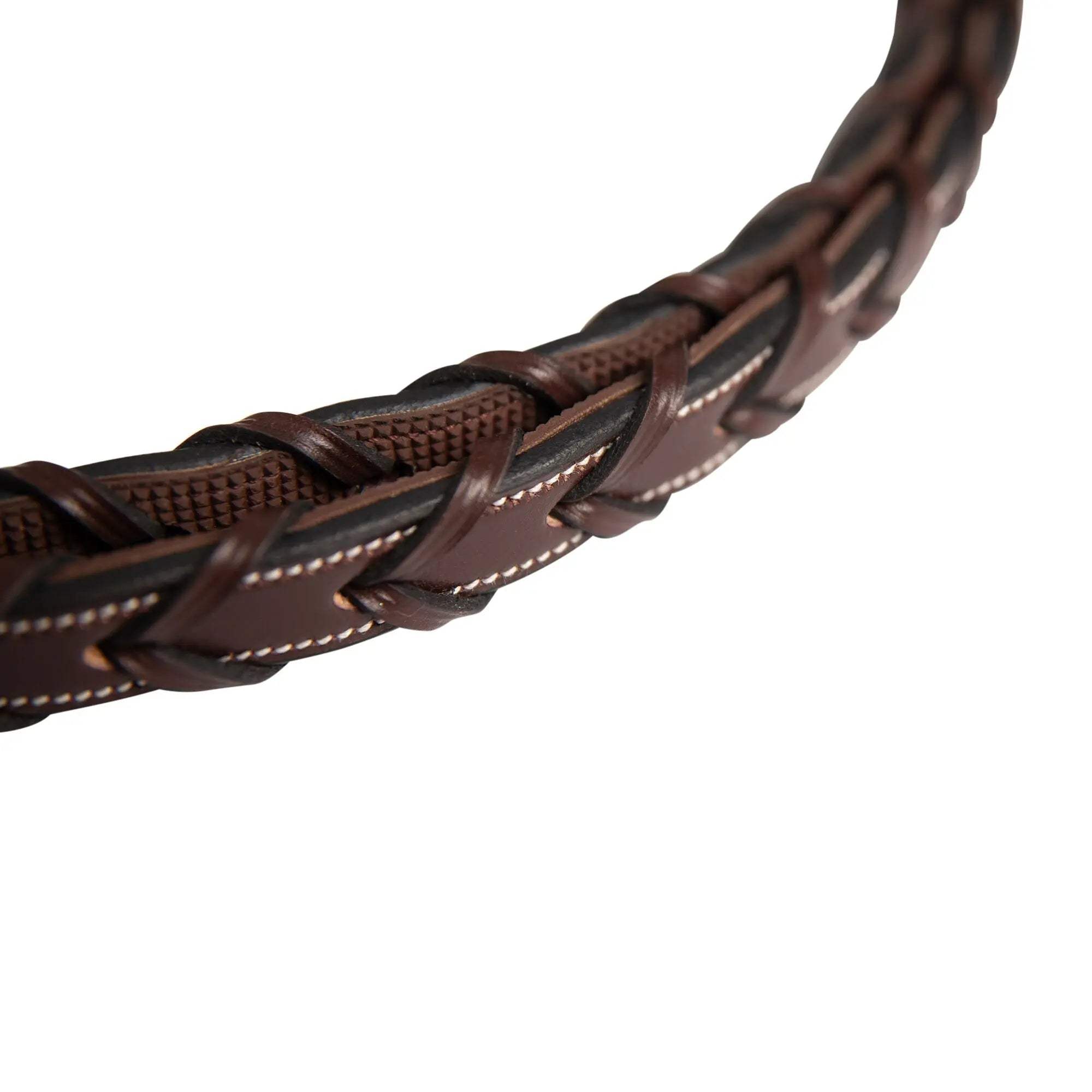 Huntley Equestrian Fancy Stitched Rubber Lined Laced Reins, Size Full - Huntley Equestrian - Flyclothing LLC