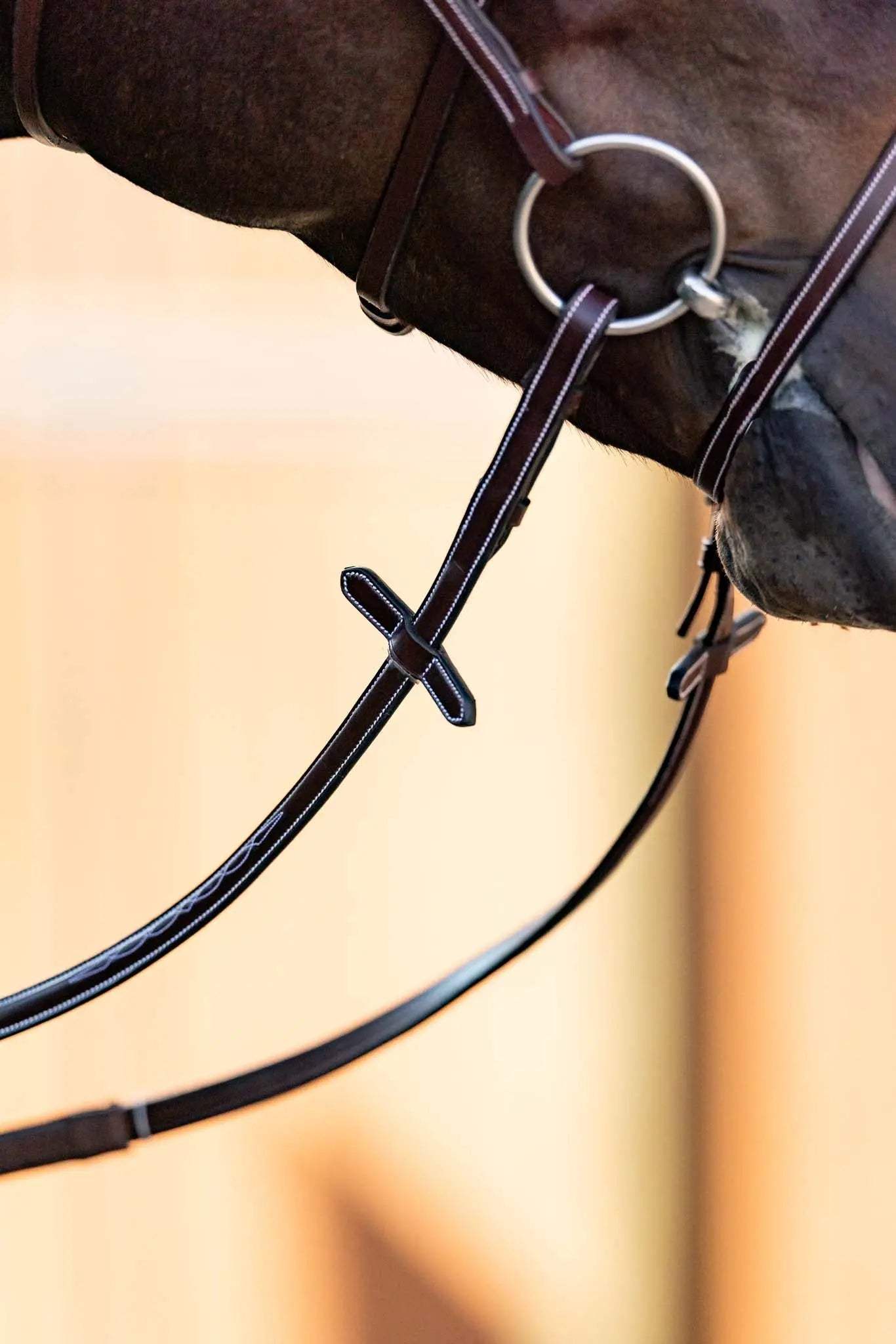 Huntley Equestrian Fancy Stitched Rubber Reins, 5/8" Inch Width - Huntley Equestrian - Flyclothing LLC