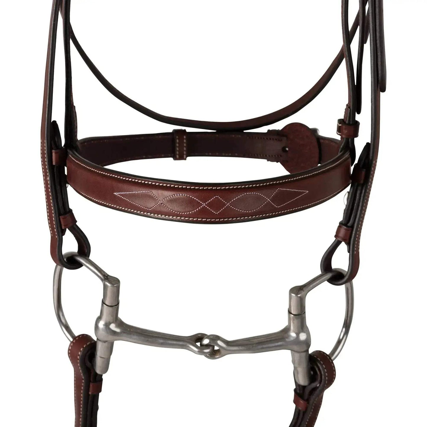 Huntley Equestrian Fancy Stitched Schooling Hunter Bridle with Reins - Huntley Equestrian - Flyclothing LLC