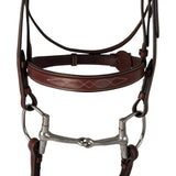 Huntley Equestrian Fancy Stitched Schooling Hunter Bridle with Reins - Huntley Equestrian - Flyclothing LLC