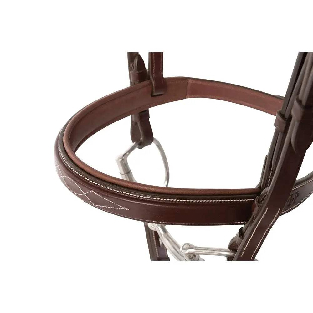 Huntley Equestrian Fancy Stitched Sedgwick Leather Padded Bridle with Reins - Huntley Equestrian - Flyclothing LLC
