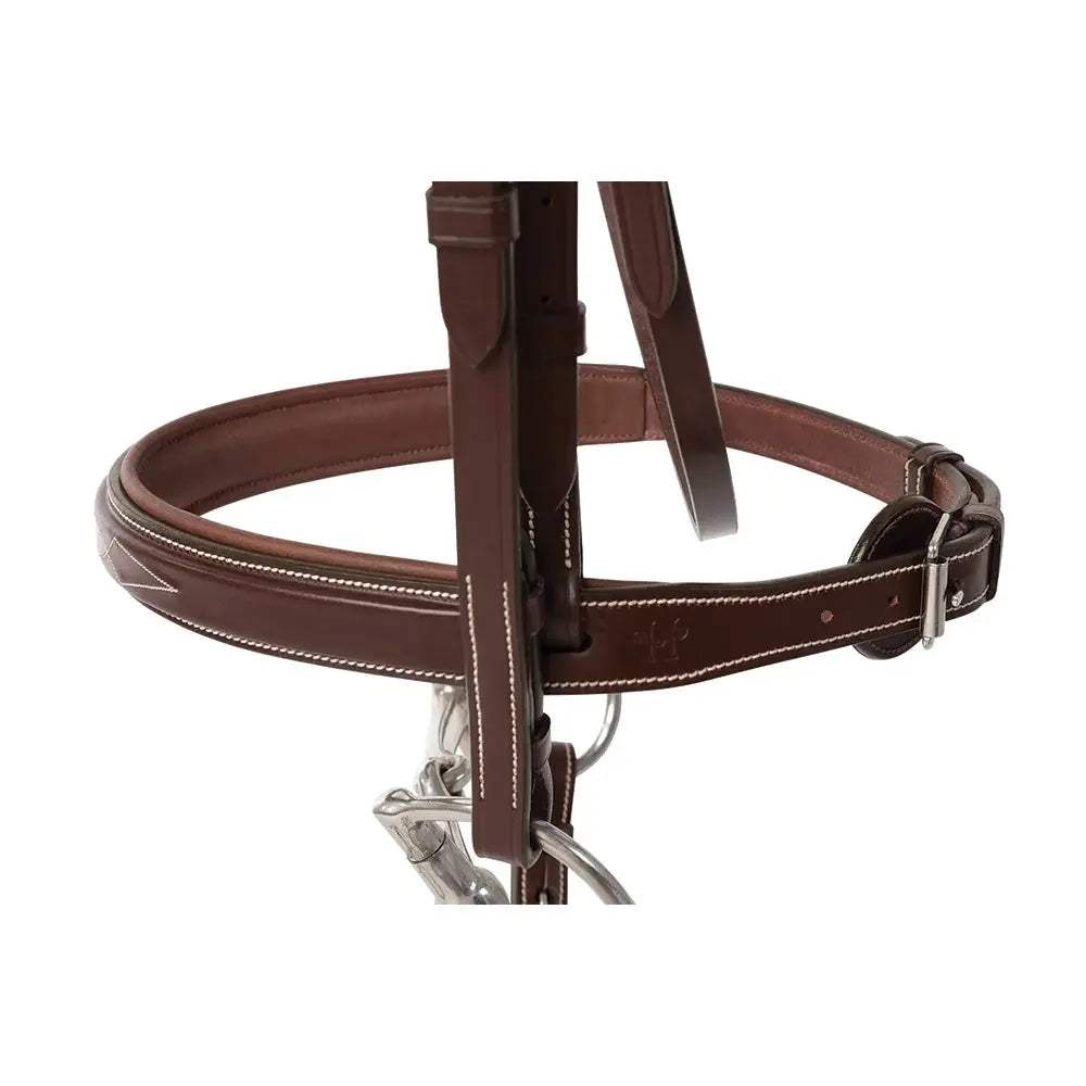 Huntley Equestrian Fancy Stitched Sedgwick Leather Padded Bridle with Reins - Huntley Equestrian - Flyclothing LLC