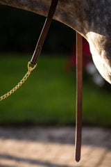 Huntley Equestrian Leather Lead with Brass Chain - Huntley Equestrian - Flyclothing LLC