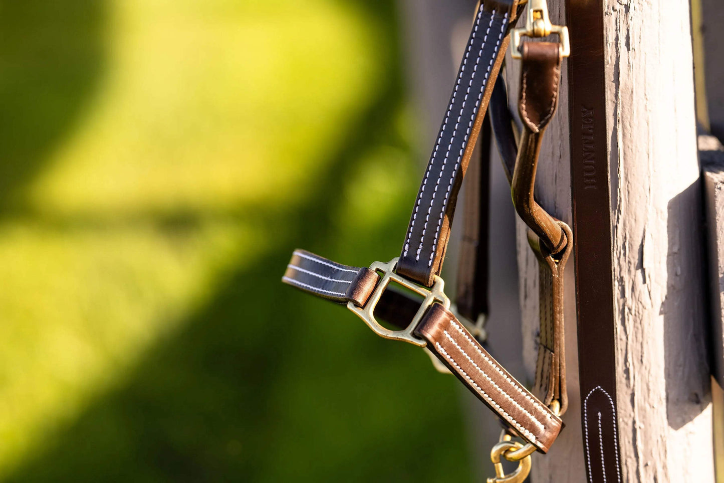 Huntley Equestrian Leather Lead with Brass Chain - Huntley Equestrian - Flyclothing LLC