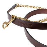 Huntley Equestrian Leather Lead with Brass Chain - Huntley Equestrian - Flyclothing LLC