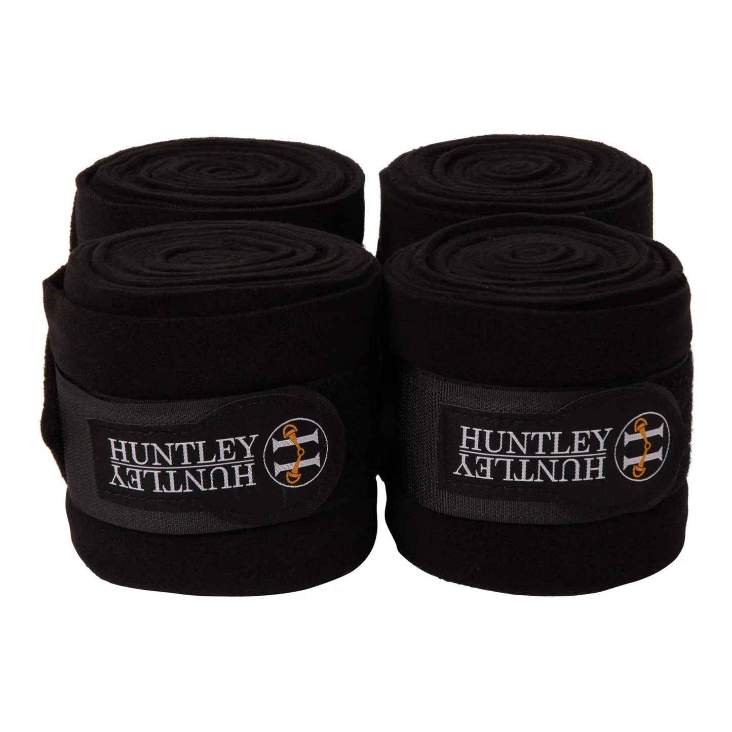 Huntley Equestrian Polo Fleece Wraps, Set of 4, Black - Huntley Equestrian - Flyclothing LLC