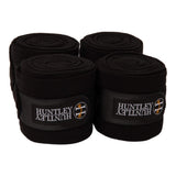 Huntley Equestrian Polo Fleece Wraps, Set of 4, Black - Huntley Equestrian - Flyclothing LLC