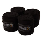 Huntley Equestrian Polo Fleece Wraps, Set of 4, Black - Huntley Equestrian - Flyclothing LLC