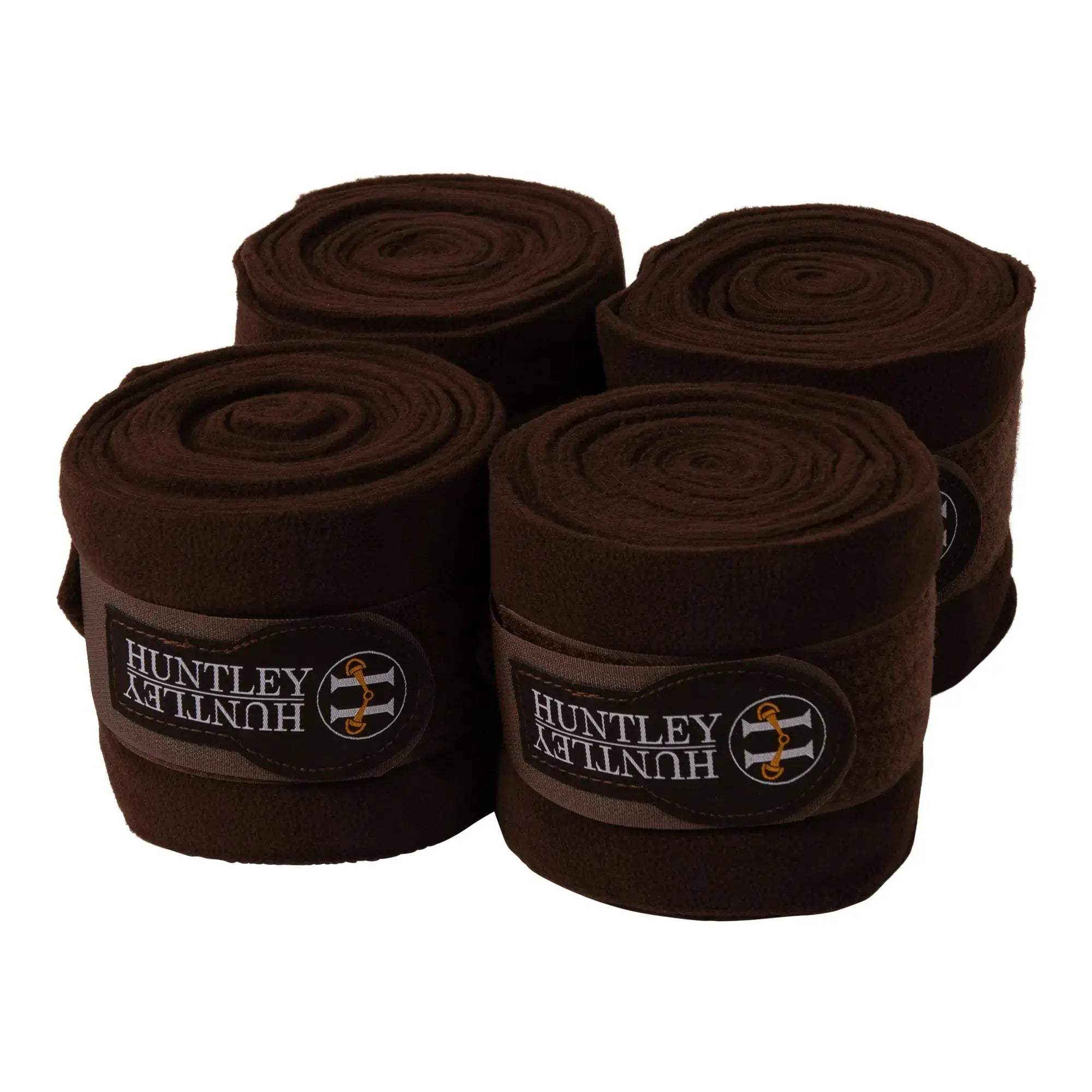 Huntley Equestrian Polo Fleece Wraps, Set of 4, Black - Huntley Equestrian - Flyclothing LLC
