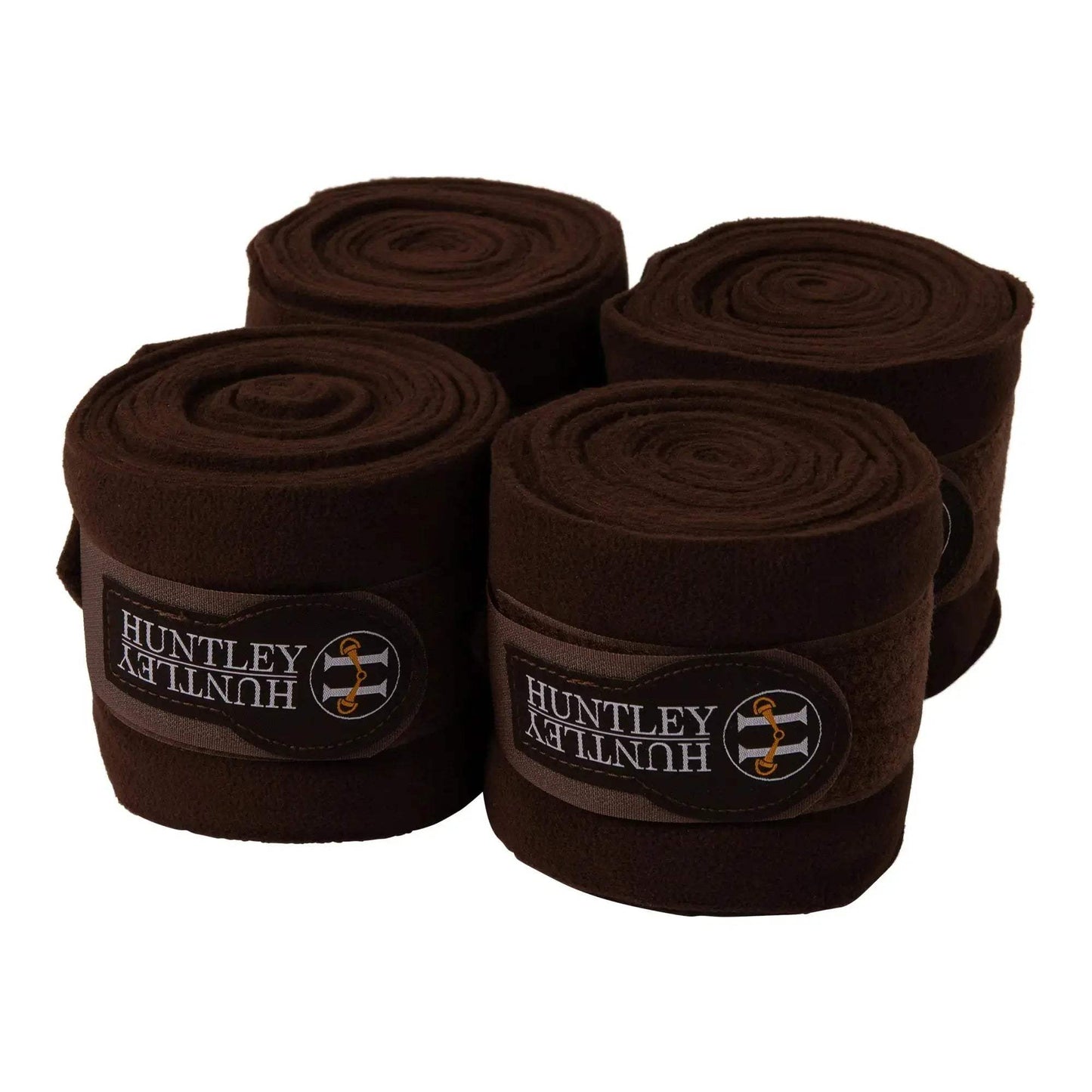 Huntley Equestrian Polo Fleece Wraps, Set of 4, Black - Huntley Equestrian - Flyclothing LLC