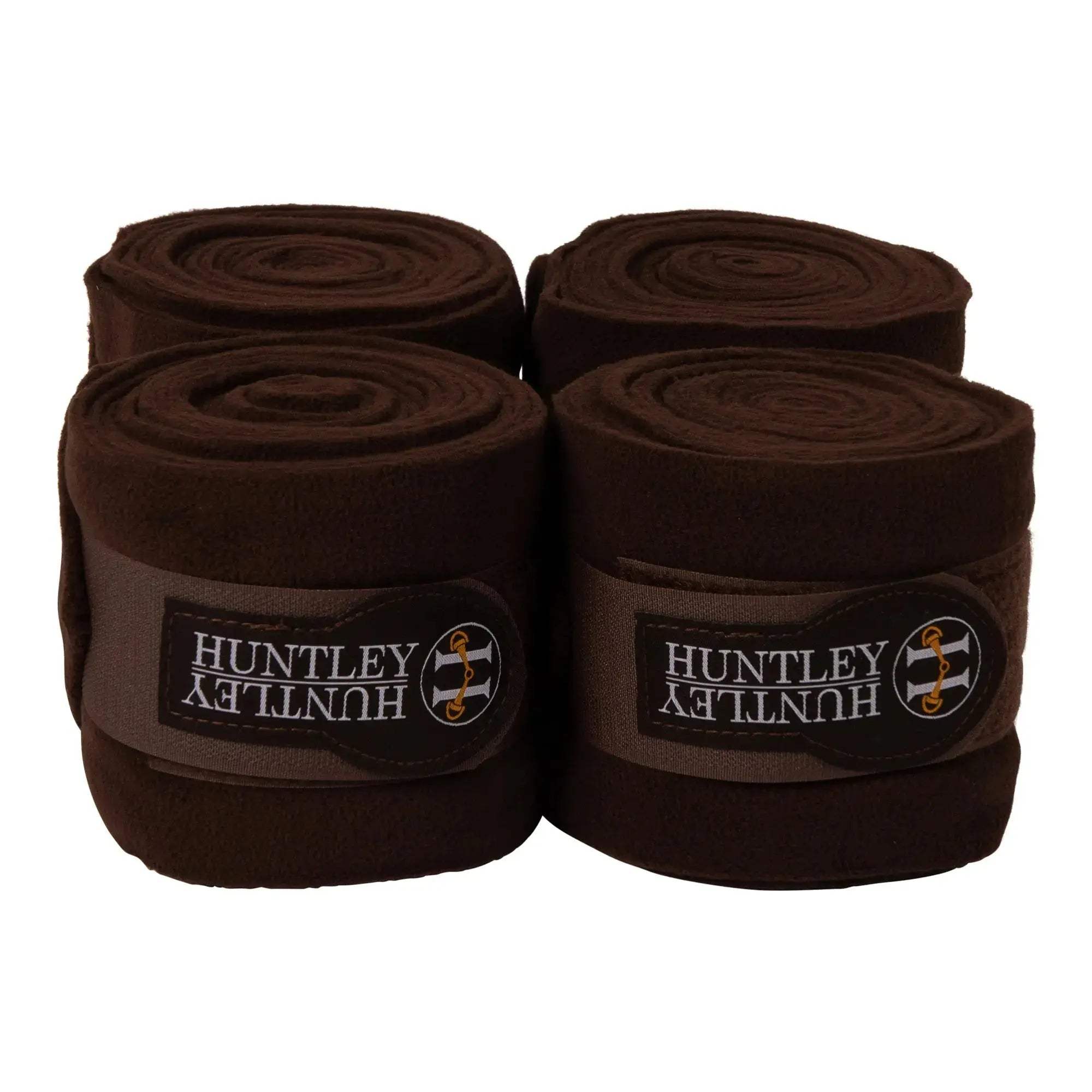 Huntley Equestrian Polo Fleece Wraps, Set of 4, Black - Huntley Equestrian - Flyclothing LLC
