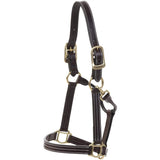Huntley Equestrian Premium Leather Triple Stitched Halter with Snap - Huntley Equestrian - Flyclothing LLC