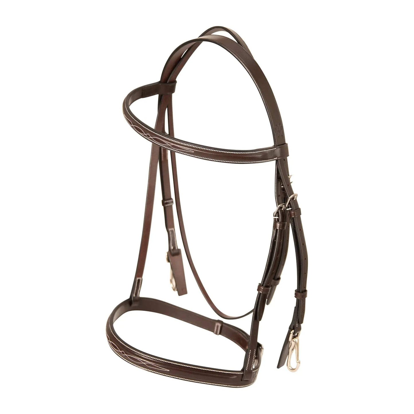 Huntley Equestrian Sedgwick Fancy Stitched Bridle with Cheek Clips and Reins - Huntley Equestrian - Flyclothing LLC