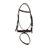 Huntley Equestrian Sedgwick Fancy Stitched Fixed Flash Noseband Bridle With Reins - Huntley Equestrian - Flyclothing LLC