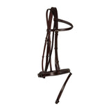 Huntley Equestrian Sedgwick Fancy Stitched Fixed Flash Noseband Bridle With Reins - Huntley Equestrian - Flyclothing LLC