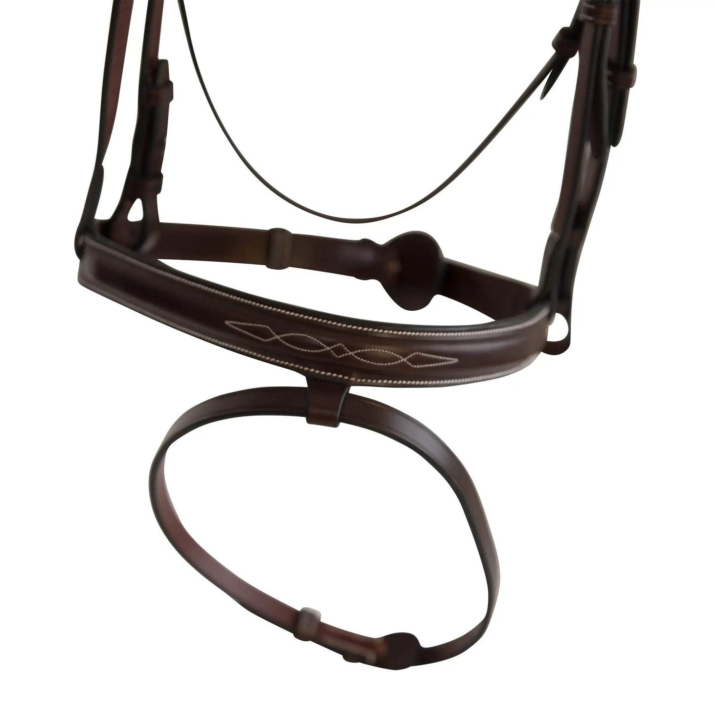 Huntley Equestrian Sedgwick Fancy Stitched Fixed Flash Noseband Bridle With Reins - Huntley Equestrian - Flyclothing LLC
