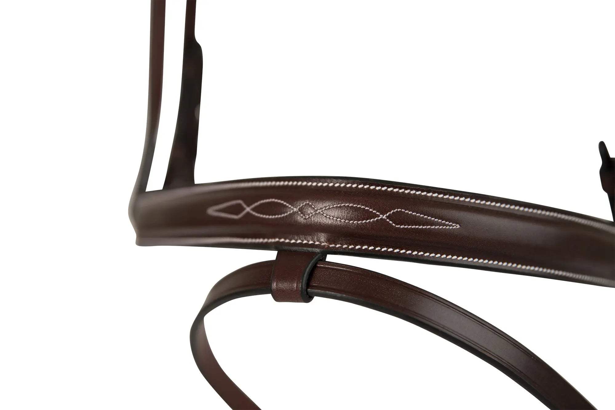 Huntley Equestrian Sedgwick Fancy Stitched Fixed Flash Noseband Bridle With Reins - Huntley Equestrian - Flyclothing LLC