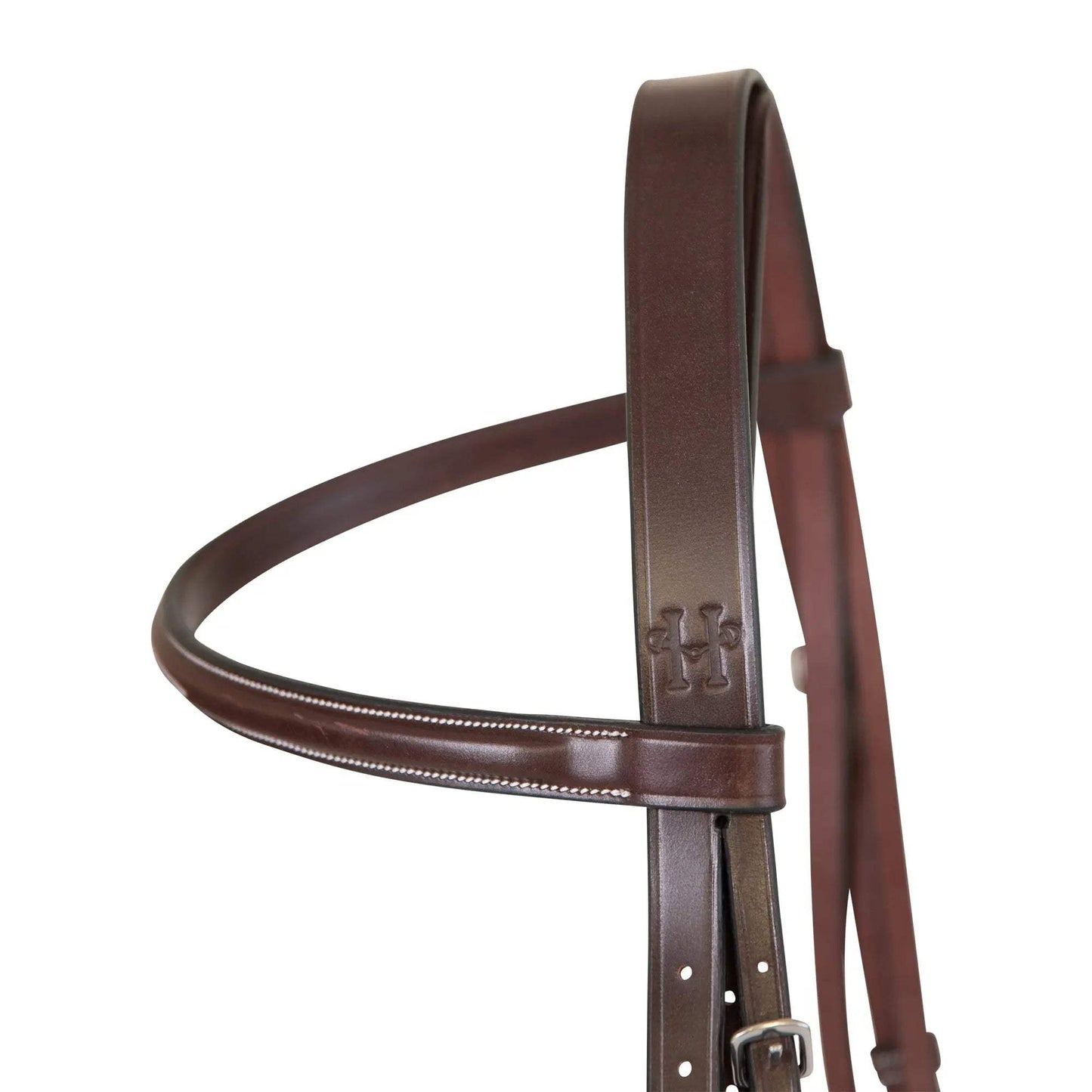 Huntley Equestrian Sedgwick Fancy Stitched Fixed Flash Noseband Bridle With Reins - Huntley Equestrian - Flyclothing LLC